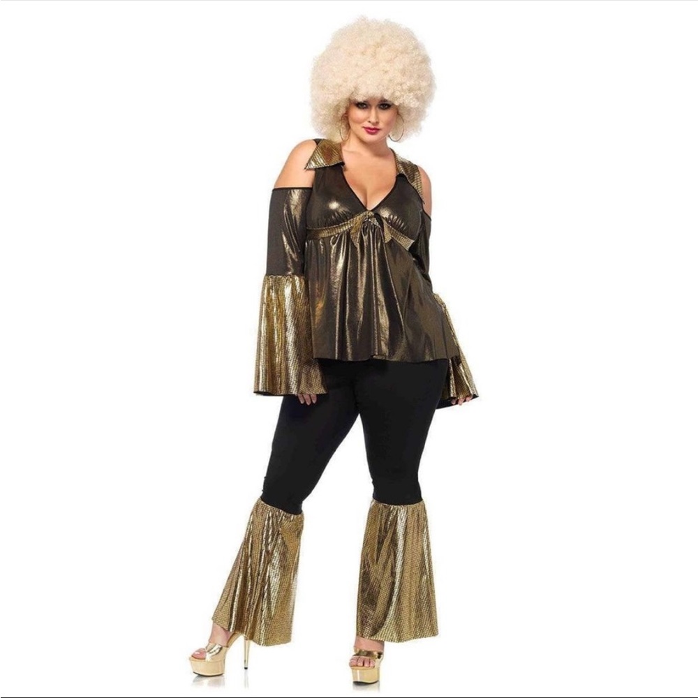 Leg Avenue Disco Diva Studio 54 Costume: Size 3X/4X